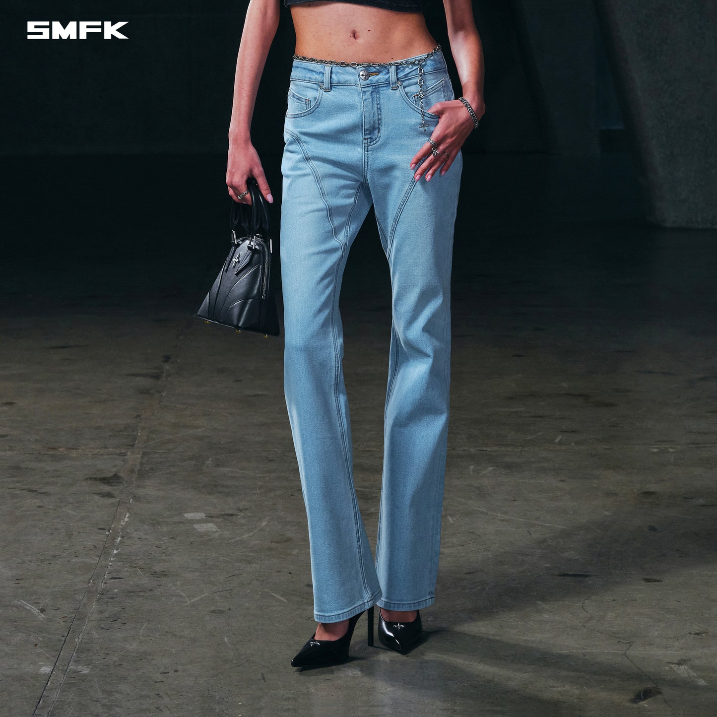PERMANENT MODEL STRT DENIM PANTS/E-COTTON