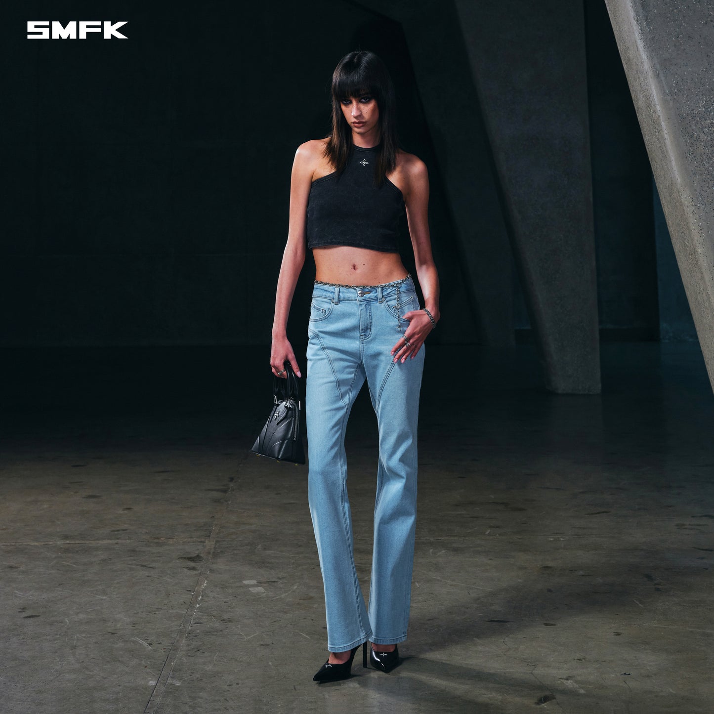 PERMANENT MODEL STRT DENIM PANTS/E-COTTON