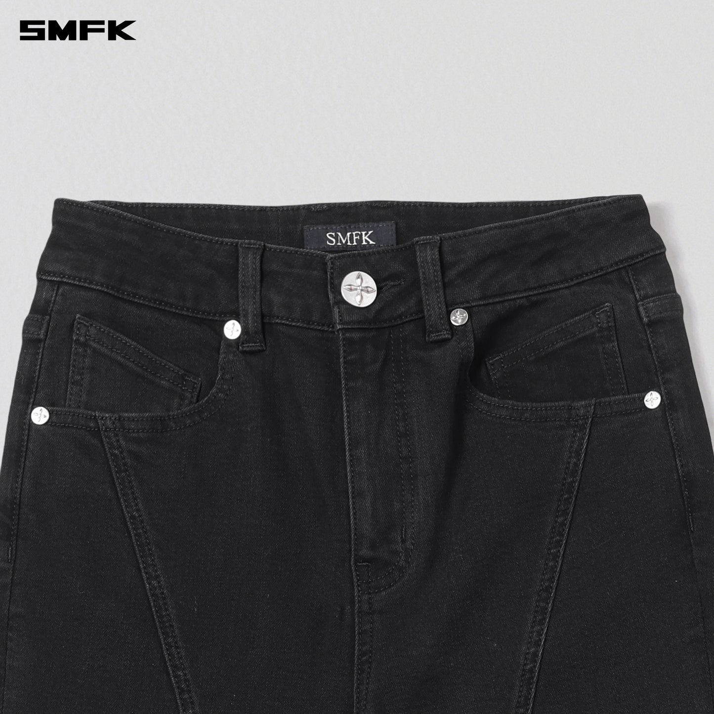 WILD MIRAGE FISHTAIL DENIM PANTS /COTTON