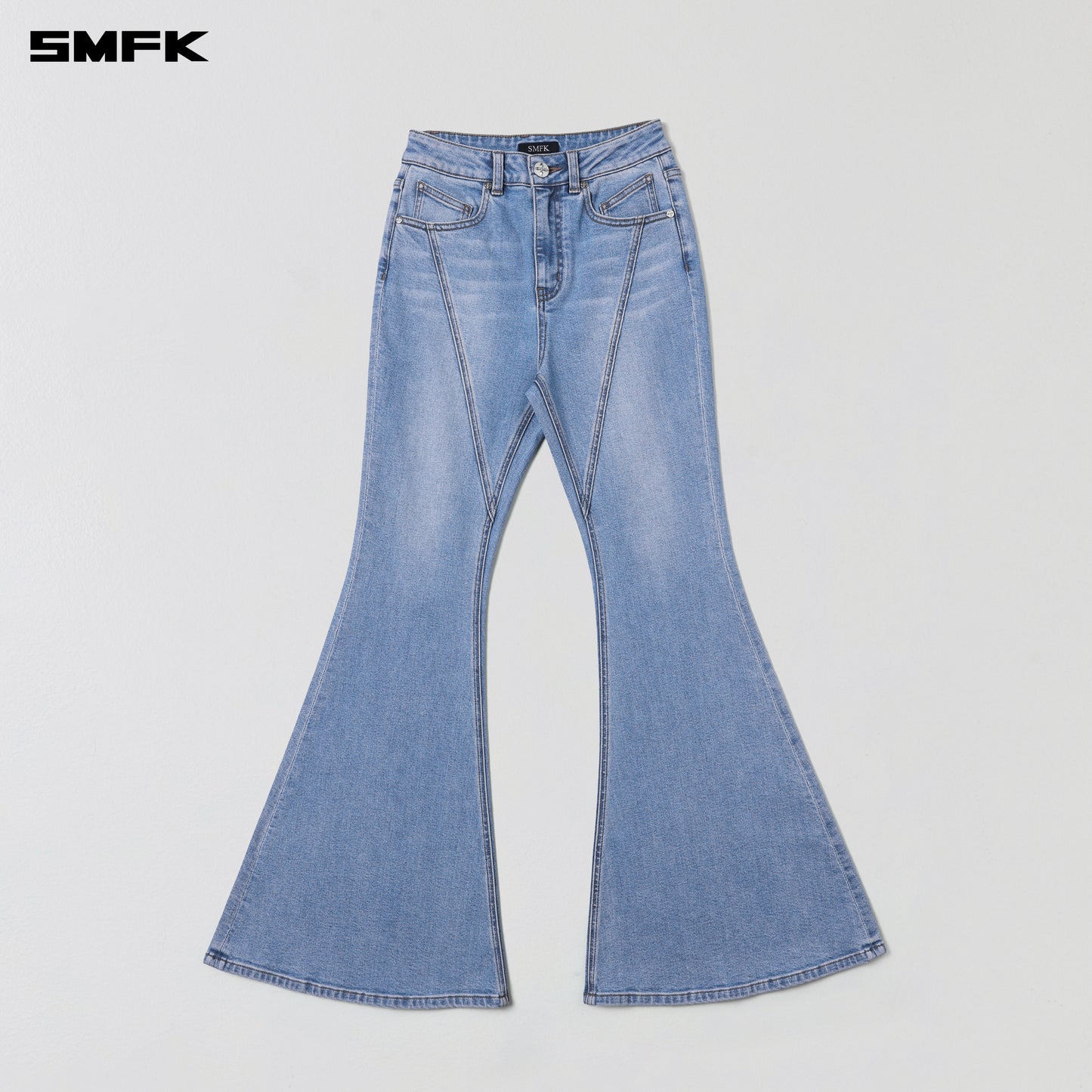 WILD MIRAGE FISHTAIL DENIM PANTS /COTTON
