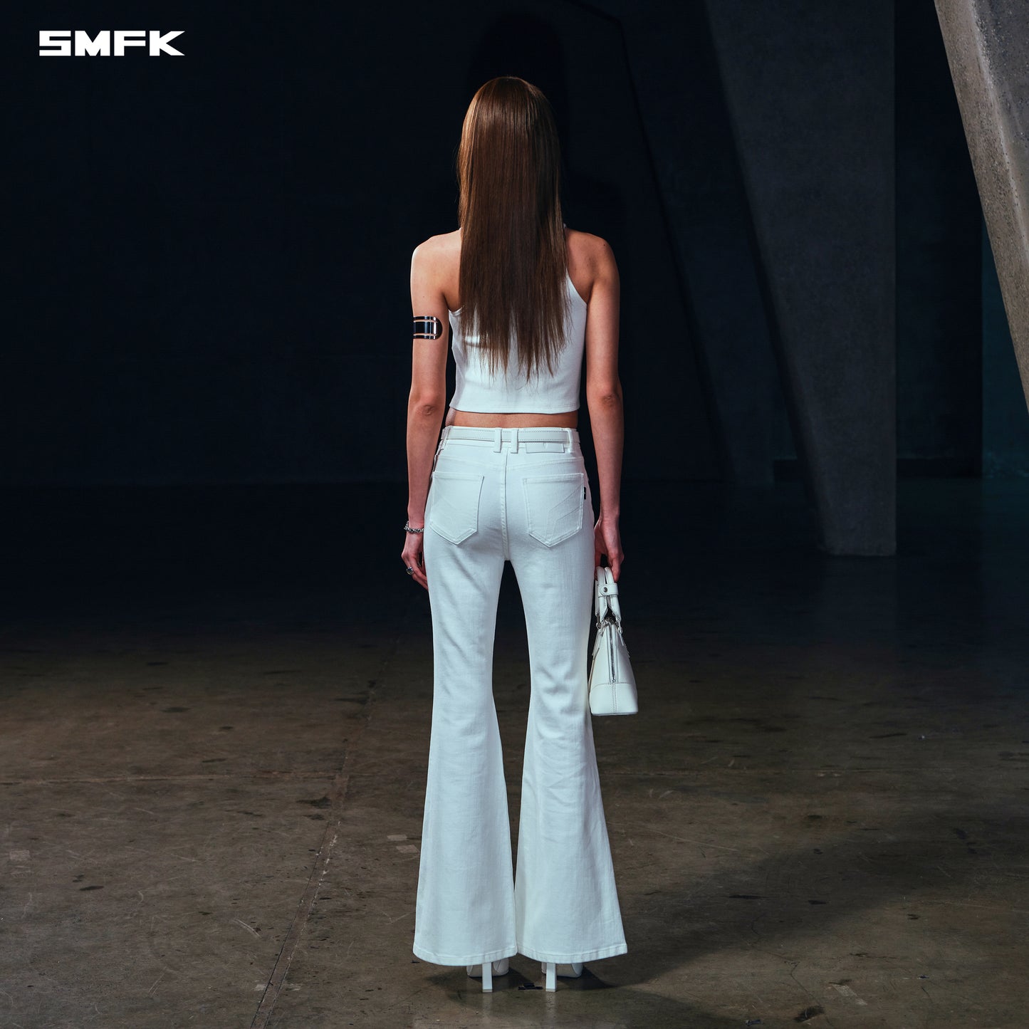 WILD MIRAGE FISHTAIL DENIM PANTS /COTTON