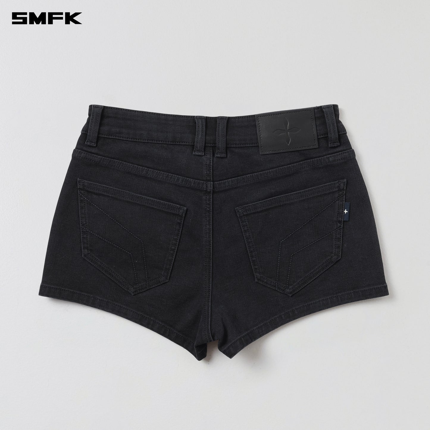 WILD MIRAGE SKINNY DENIM SHORTS/E-COTTON