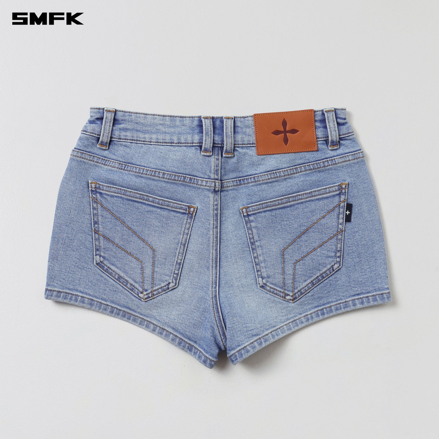 WILD MIRAGE SKINNY DENIM SHORTS/E-COTTON