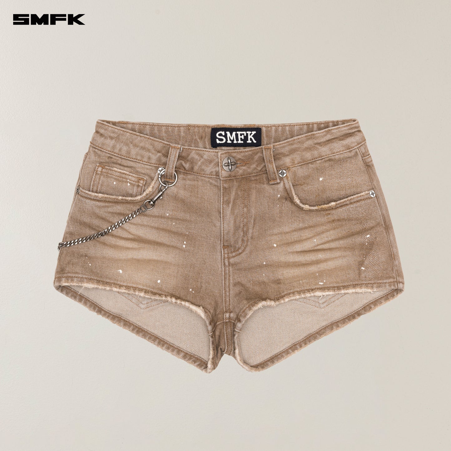 RAGE WILD DENIM SHORTS LOW_ WILD COWBOY BROWN