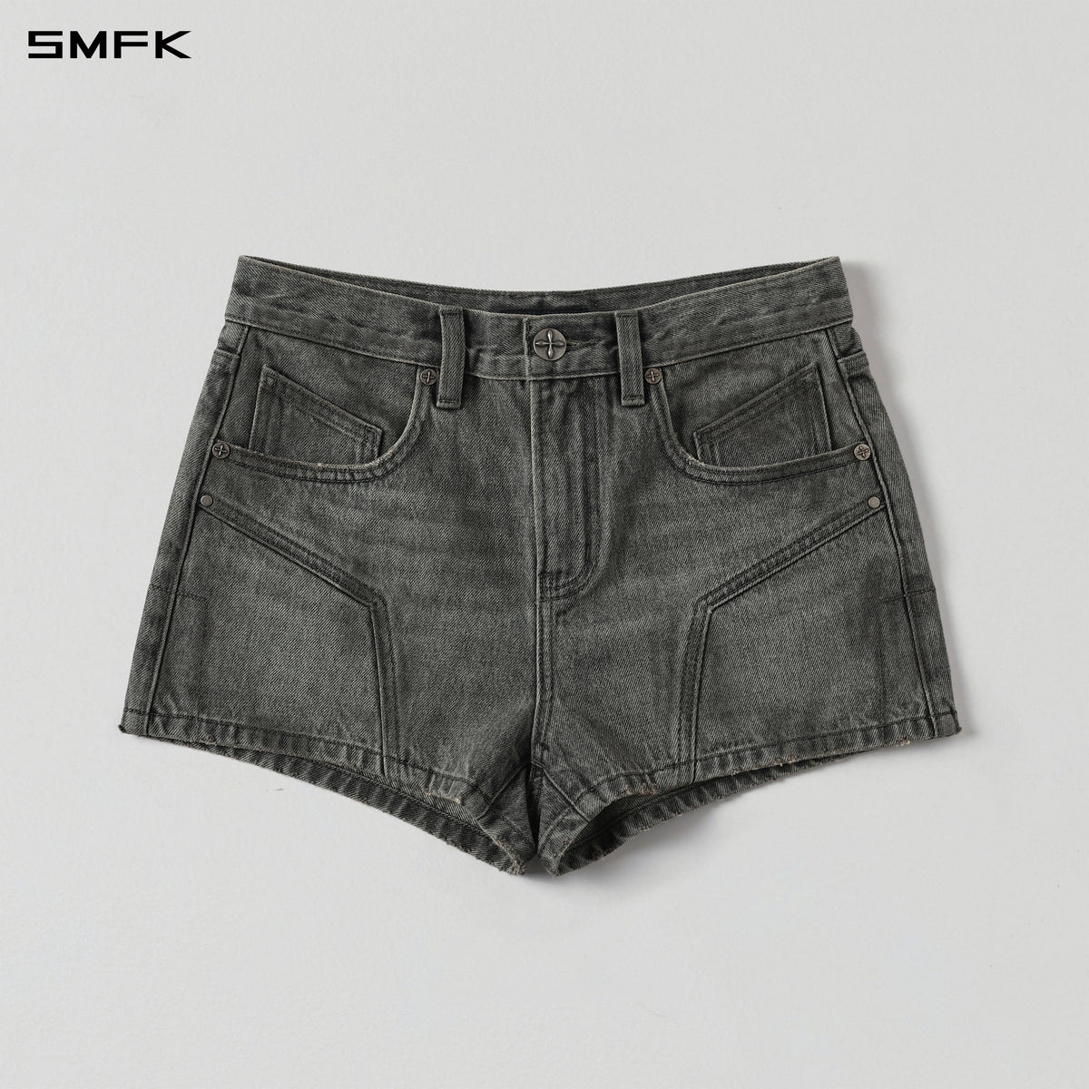 WILD MIRAGE DENIM SHORTS-LOW/DENIM COTTON/W