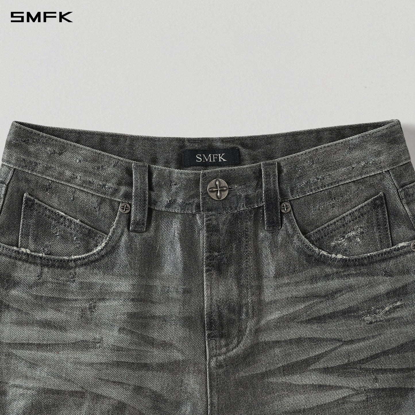 WILD MIRAGE DENIM SHORTS-LOW/DENIM COTTON/W