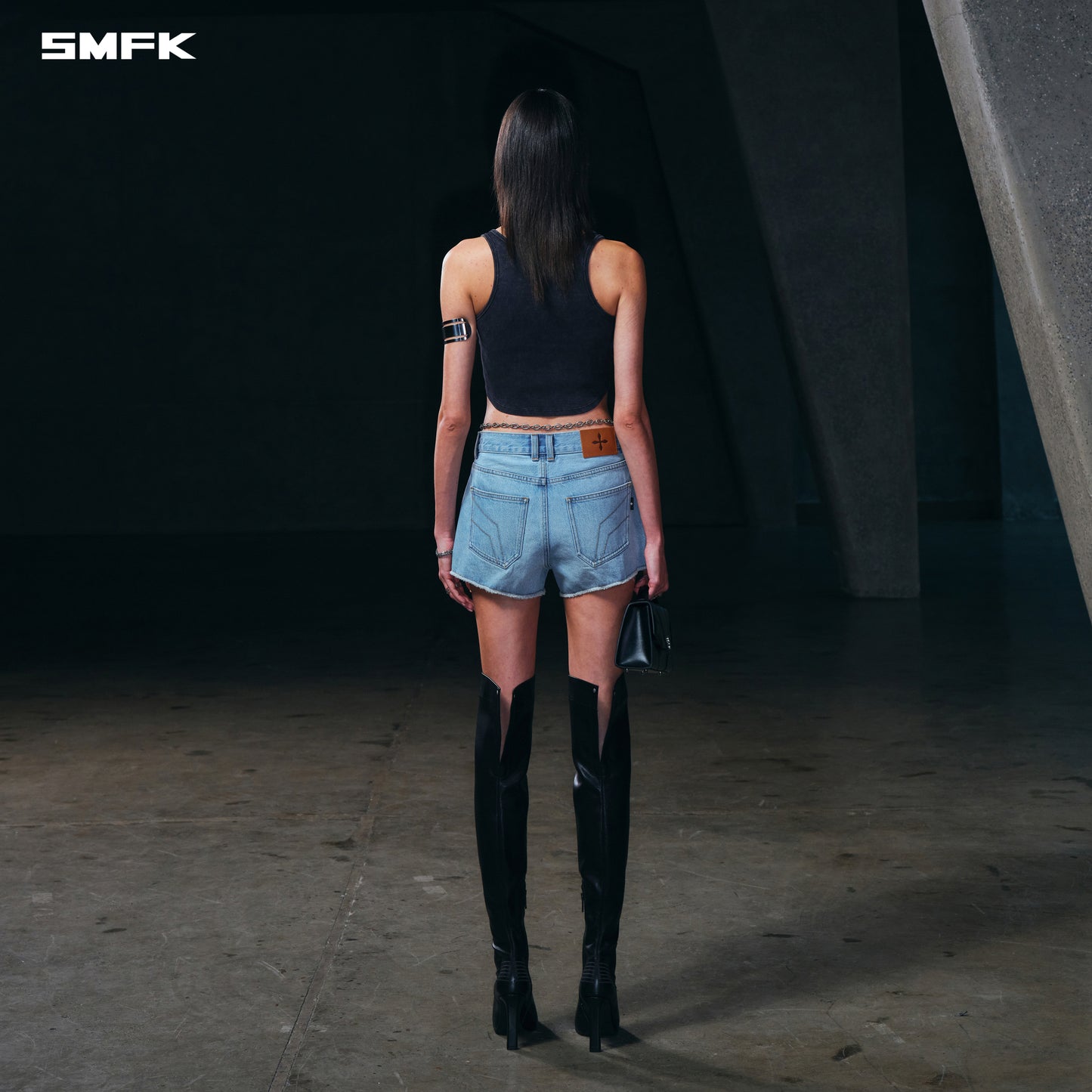 WILD MIRAGE DENIM SHORTS-LOW/COTTON