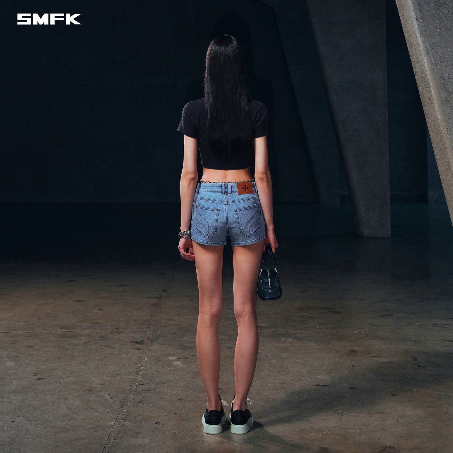 RAGE ROVE SLIM DENIM SHORTS-HIGH/HANDCRAFTED