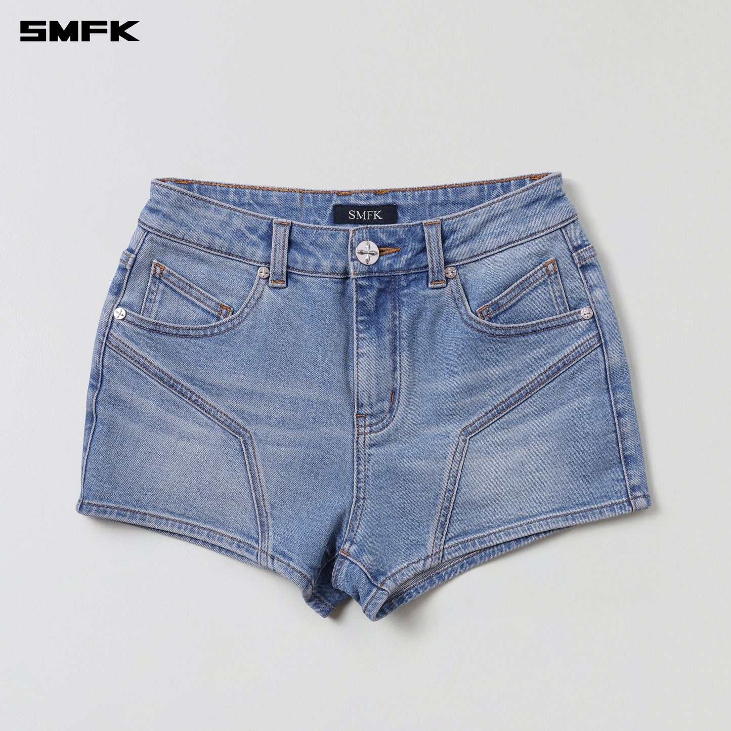 RAGE ROVE SLIM DENIM SHORTS-HIGH/HANDCRAFTED