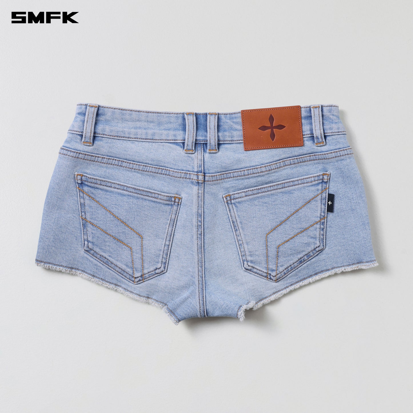 WILD MIRAGE SKINNY DENIM SHORTS/E-COTTON