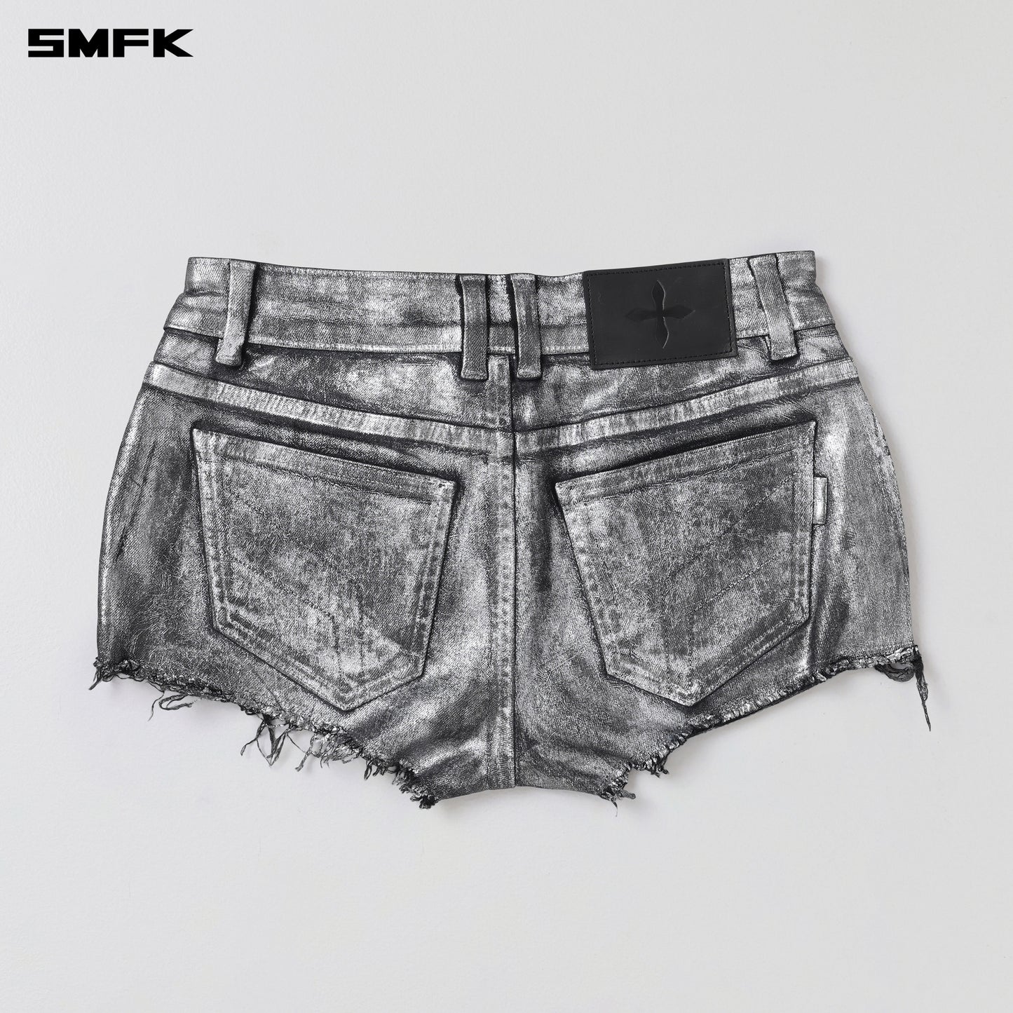 WILD MIRAGE SKINNY DENIM SHORTS/E-COTTON