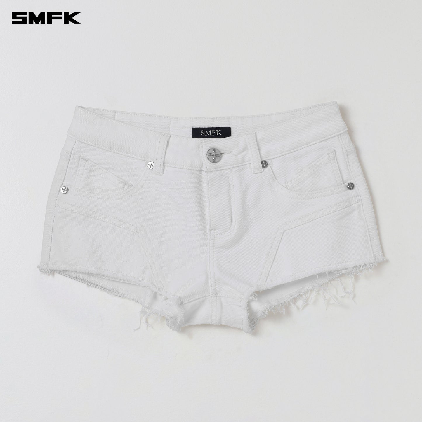 WILD MIRAGE SKINNY DENIM SHORTS/E-COTTON