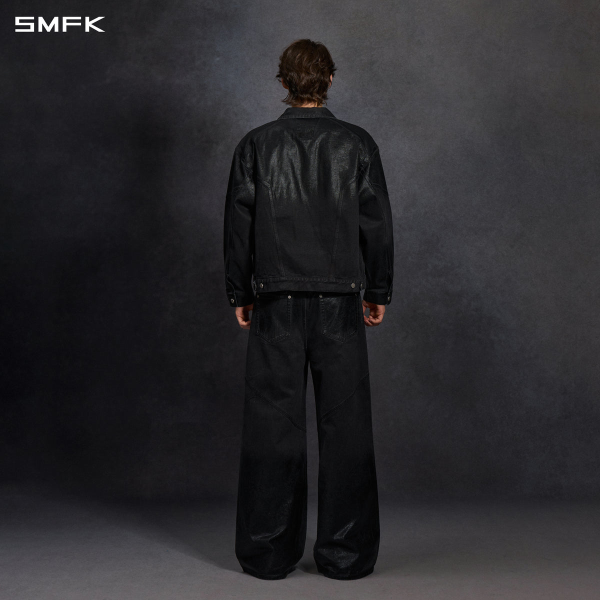 VINTAGE VANISH STRAIGHT DENIM PANTS/GARMENT DYE VANISH BLACK