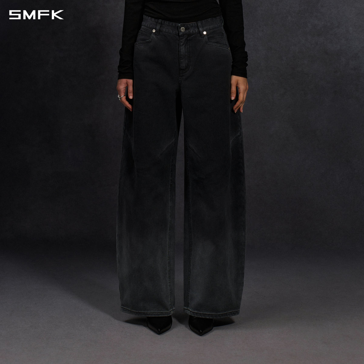 MIRAGE SIREN VINTAGE COCOON DENIM PANTS/GARMENT DEY/W
