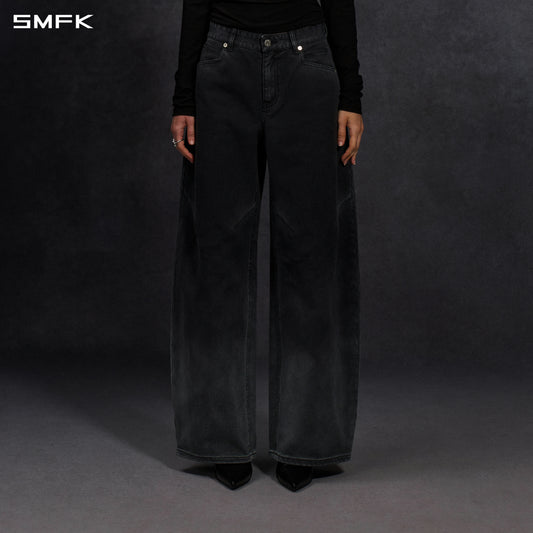 MIRAGE SIREN VINTAGE COCOON DENIM PANTS/GARMENT DEY/W