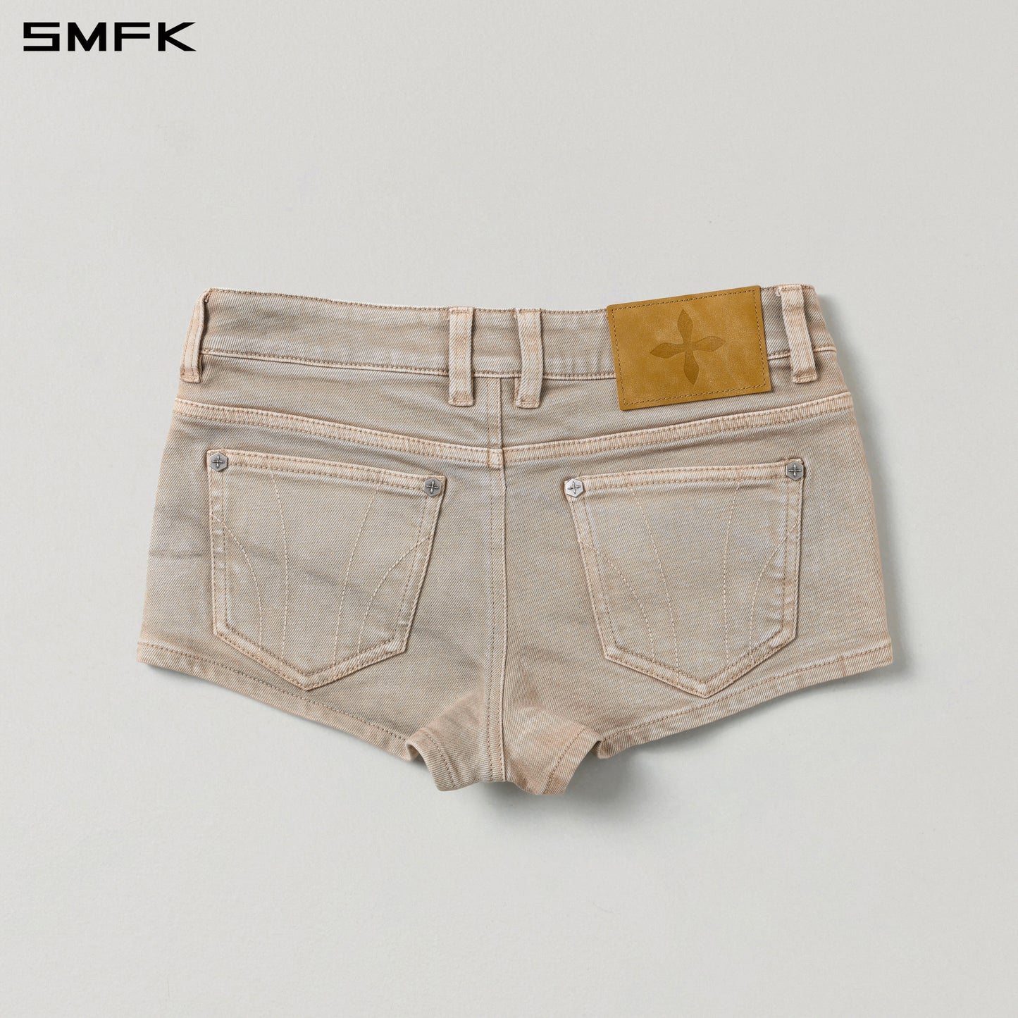 VINTAGE VANISH SKINNY DENIM SHORTS/GARMENT DYE