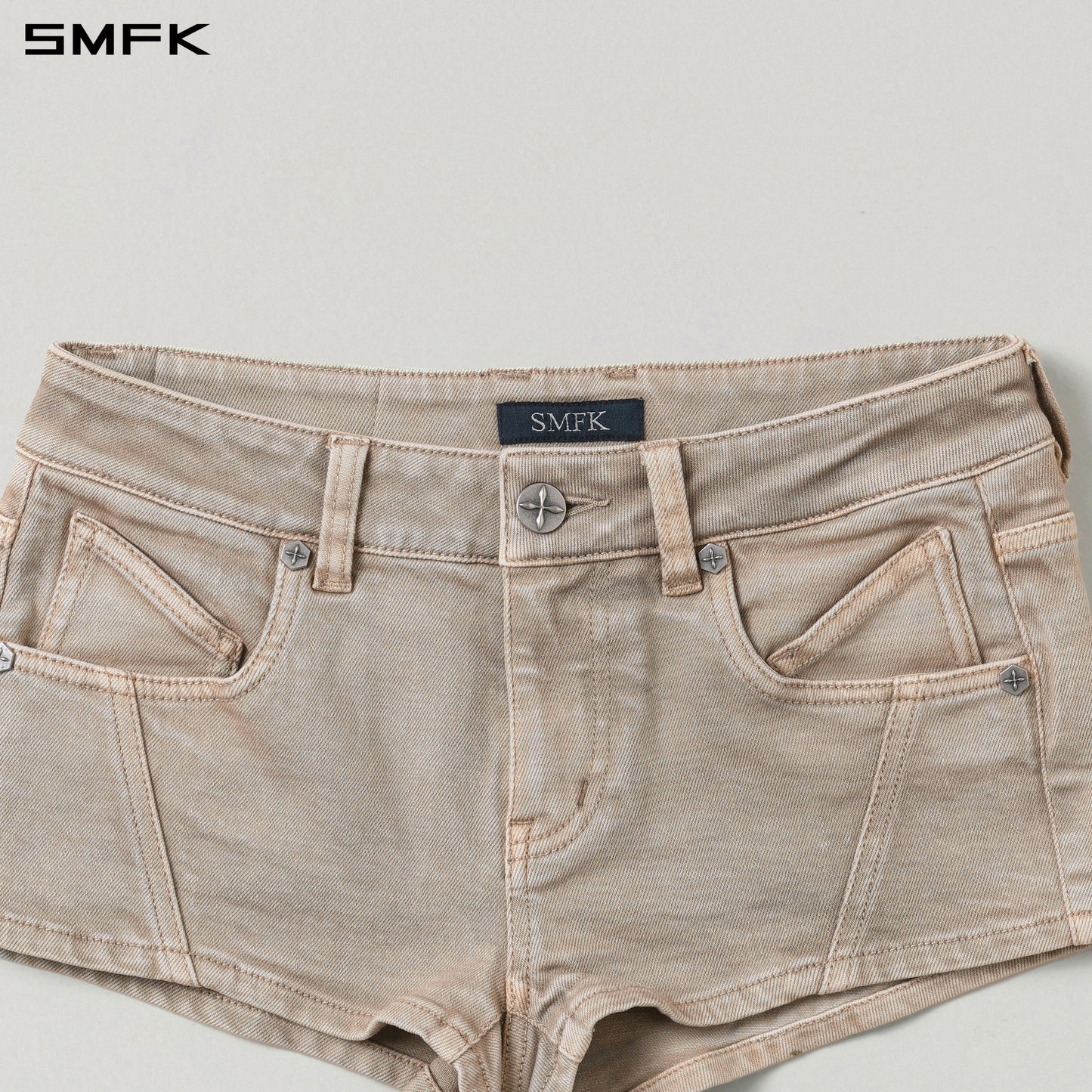 VINTAGE VANISH SKINNY DENIM SHORTS/GARMENT DYE