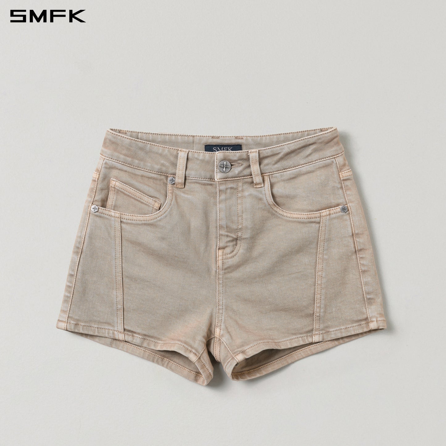 VINTAGE VANISH SKINNY DENIM SHORTS/GARMENT DYE