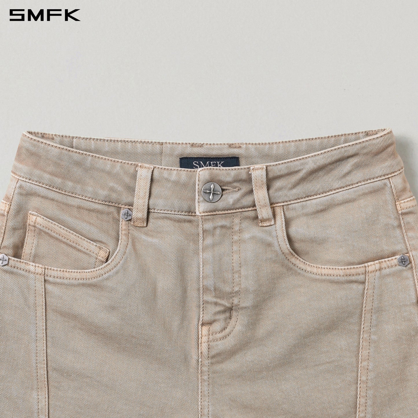 VINTAGE VANISH SKINNY DENIM SHORTS/GARMENT DYE