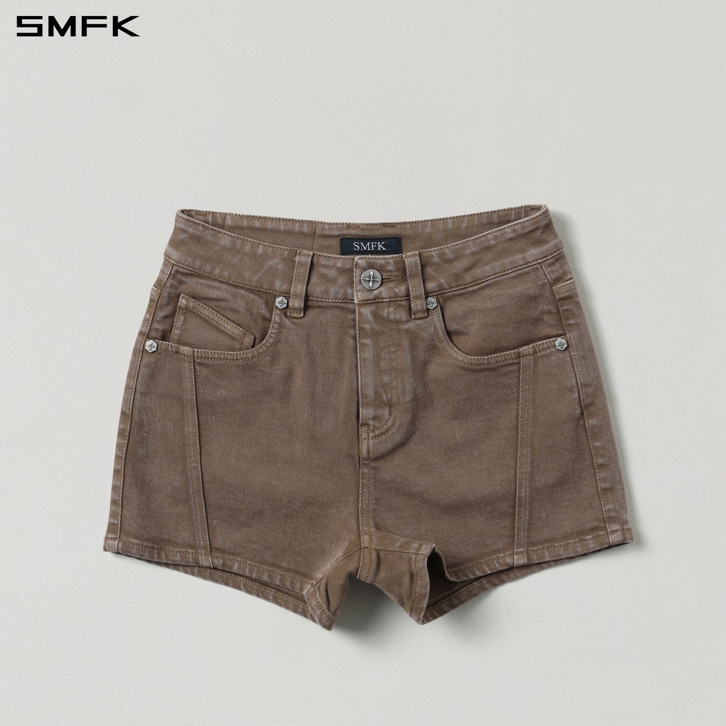 VINTAGE VANISH SKINNY DENIM SHORTS/GARMENT DYE