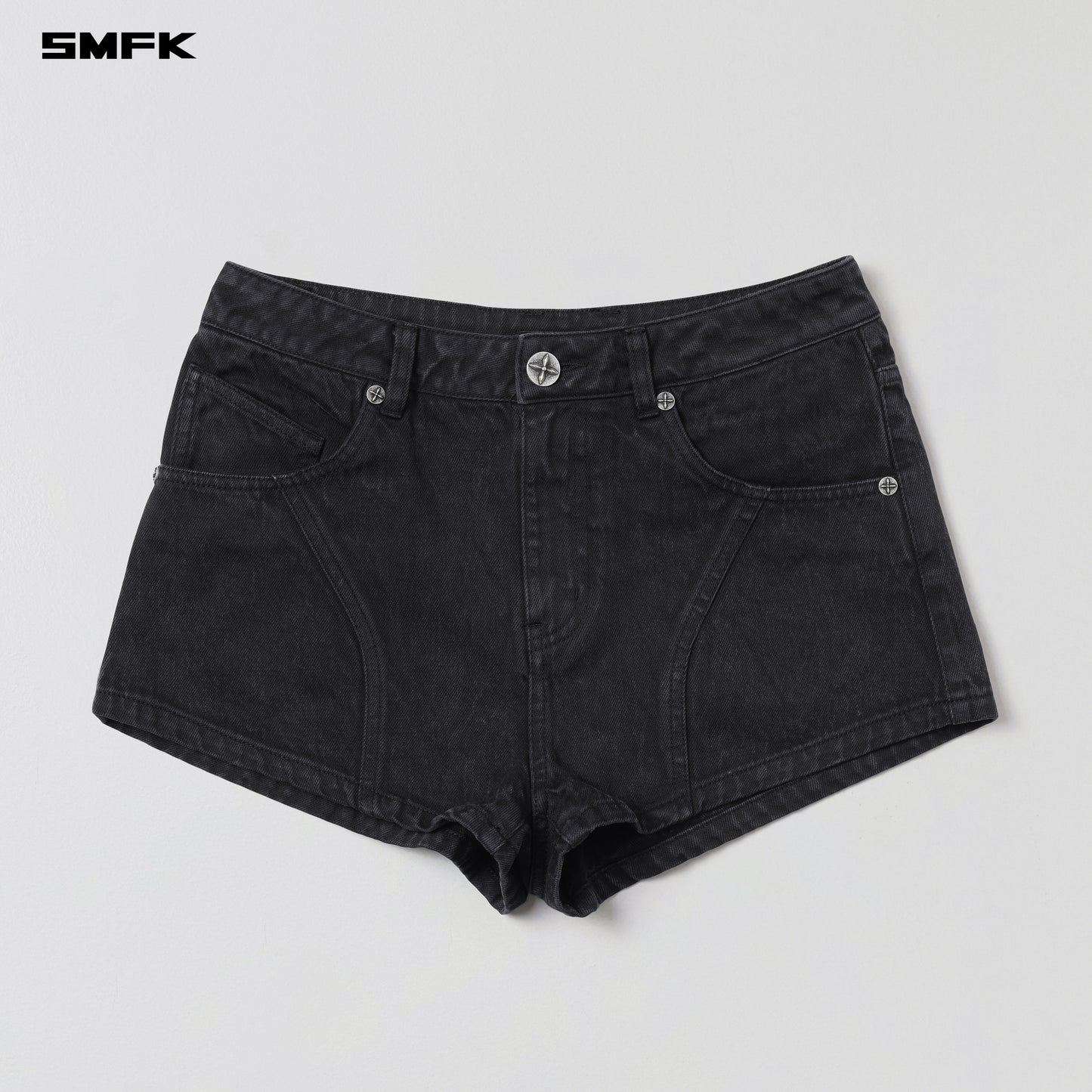 VINTAGE VANISH DENIM SHORTS/GARMENT DYE - VANISH BLACK