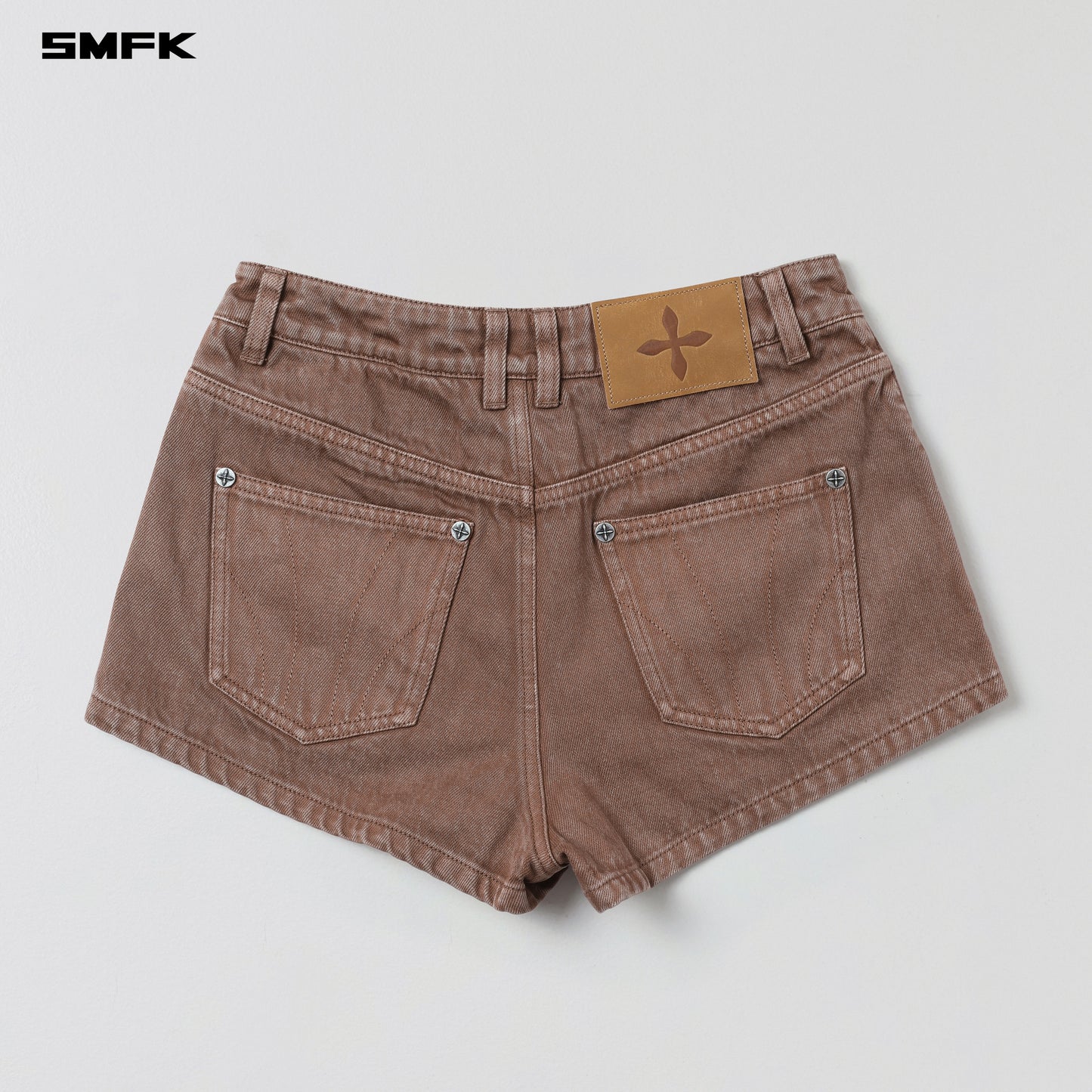 VINTAGE VANISH DENIM SHORTS/GARMENT DYE - VANISH BROWN