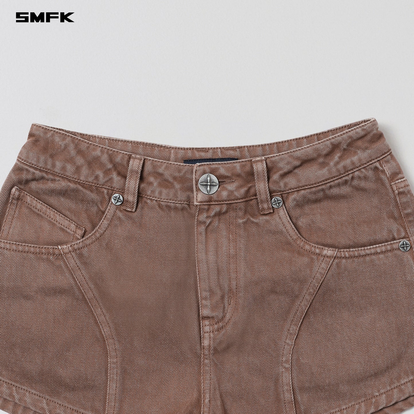 VINTAGE VANISH DENIM SHORTS/GARMENT DYE - VANISH BROWN