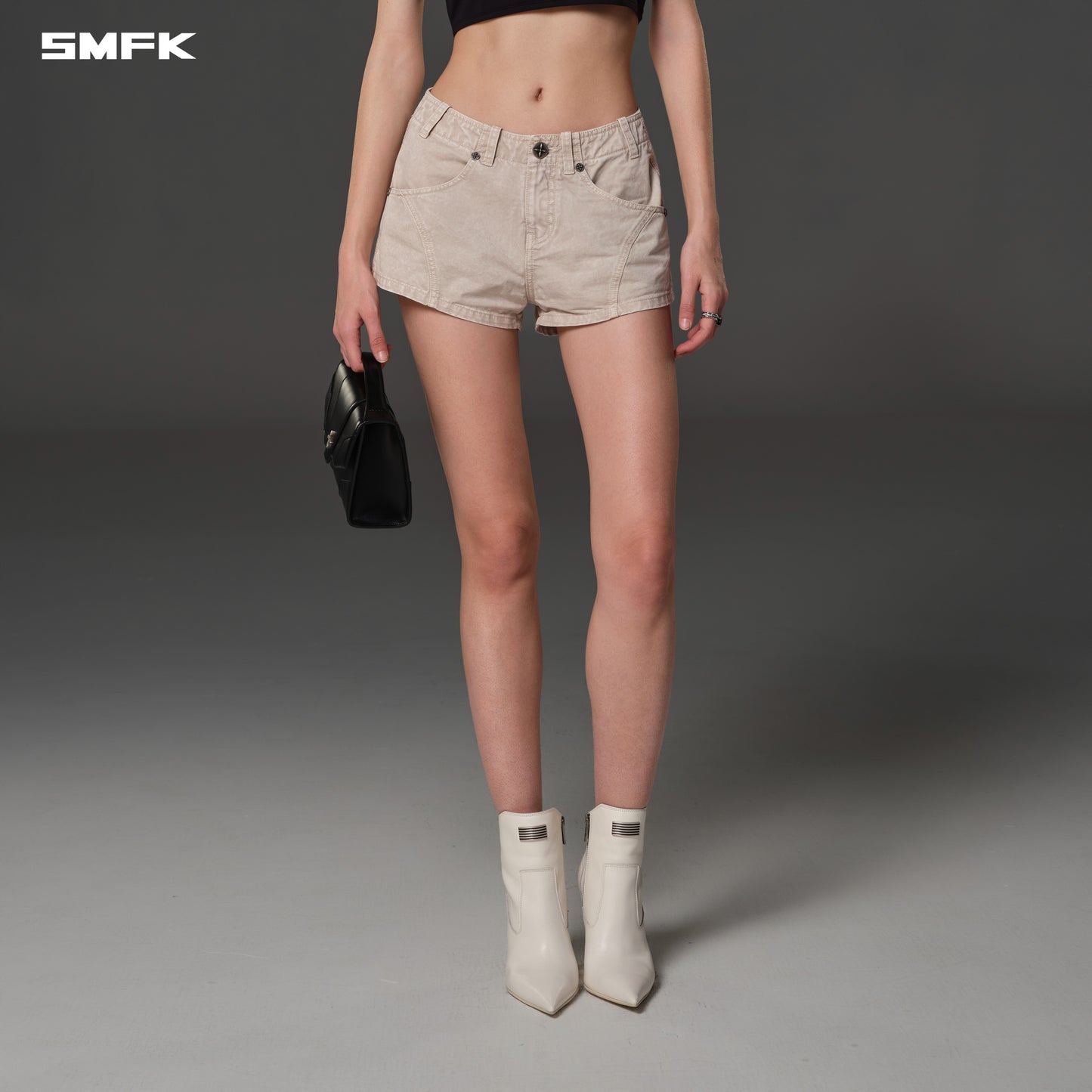 VANISH CARGO SHORTS/GARMENT DYE - VANISH WHITE