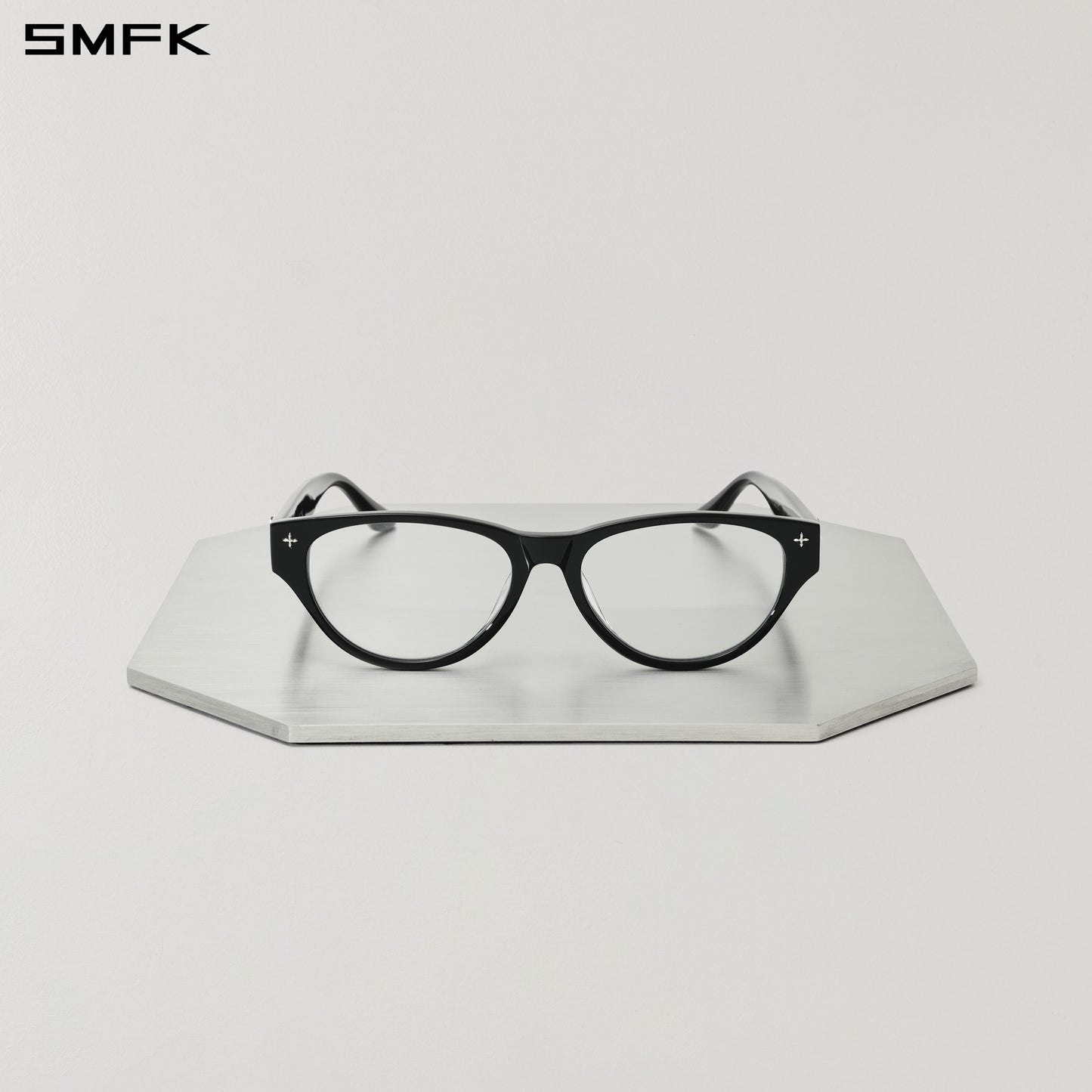 FUTURE GEOMETRIC OPTICAL GLASSES WILD BLACK