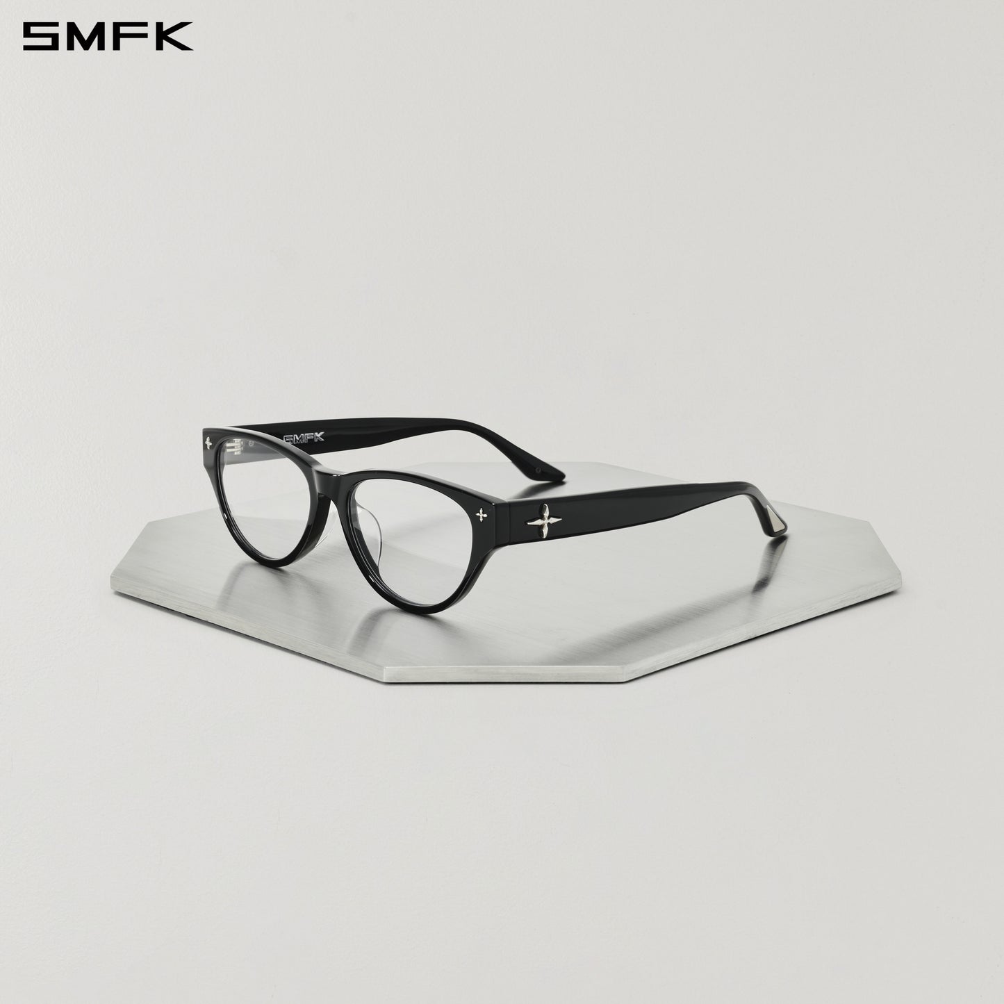 FUTURE GEOMETRIC OPTICAL GLASSES WILD BLACK