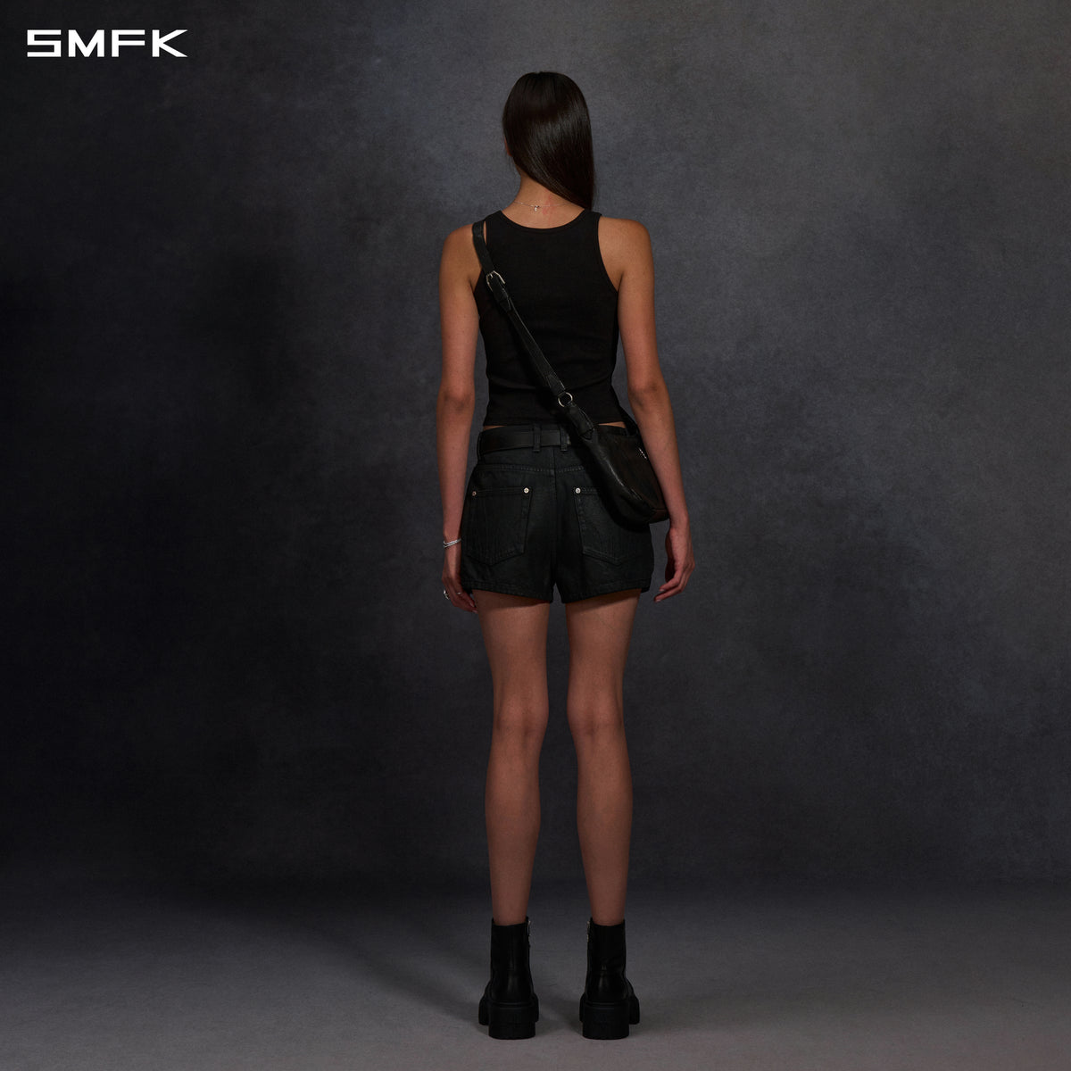MIRAGE PRISM DENIM SHORTS/DENIM COTTON/W
