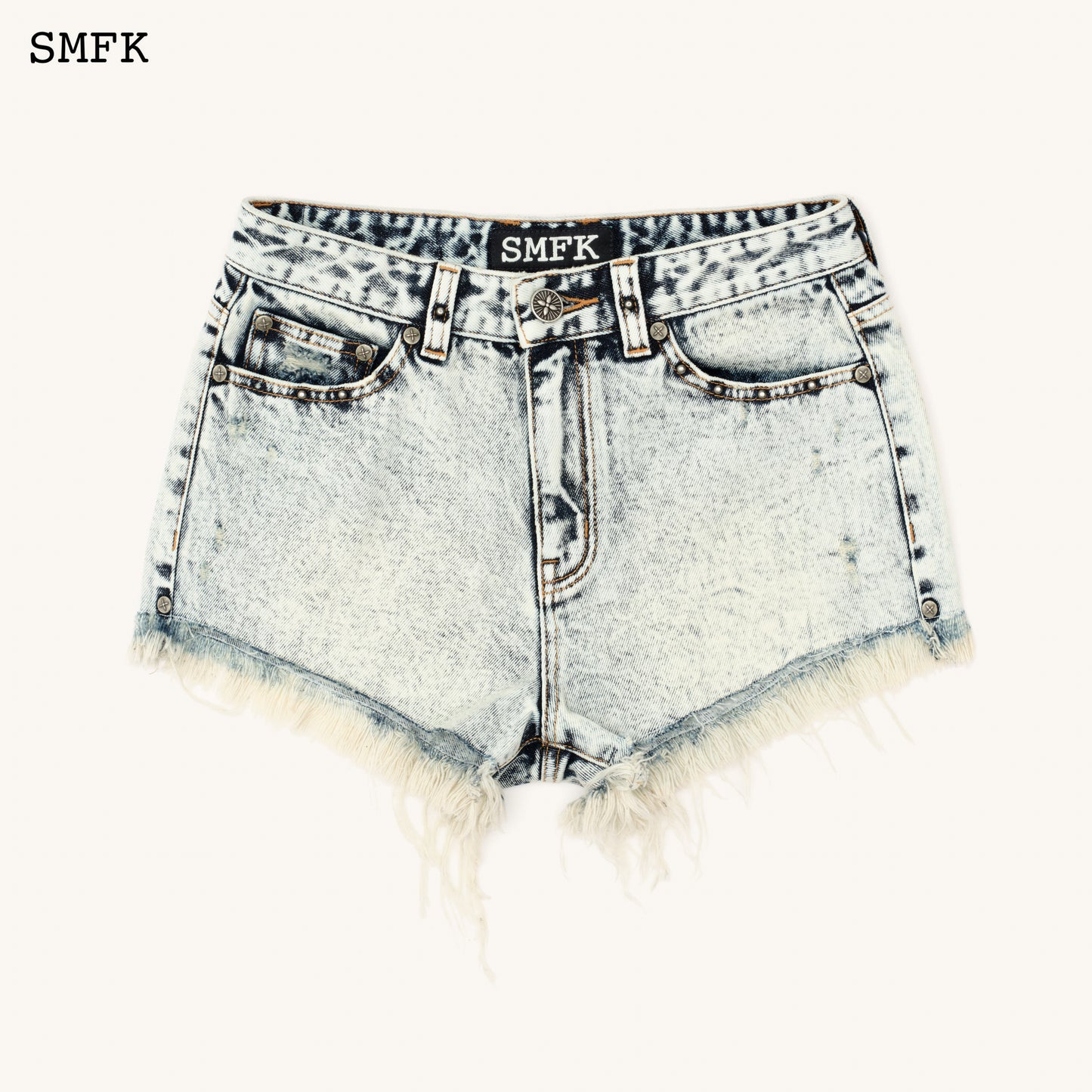Compass Wild Mustang Classic Denim Shorts Snowflake