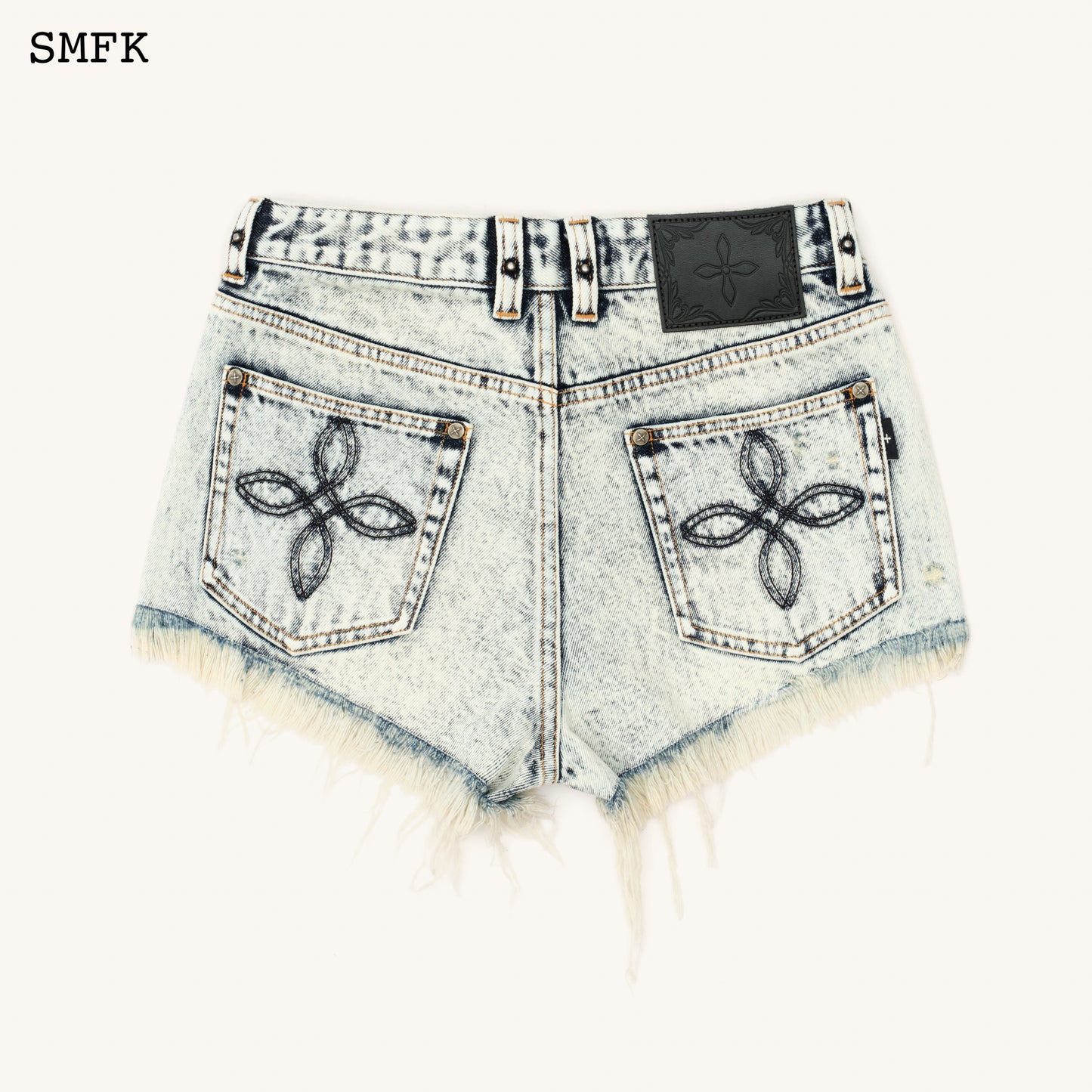 Compass Wild Mustang Classic Denim Shorts Snowflake