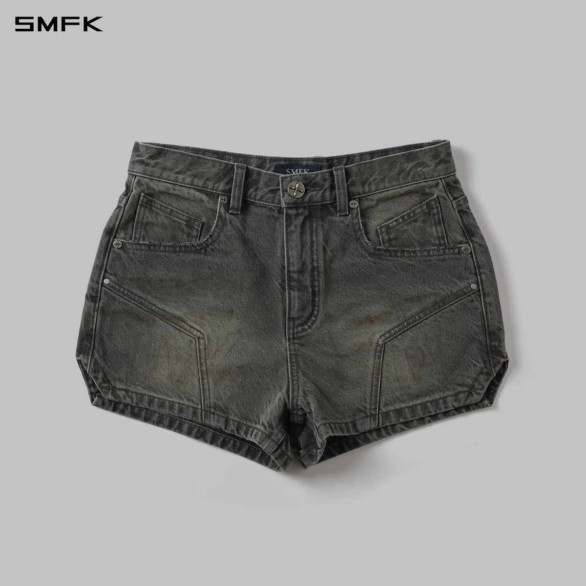 MIRAGE PRISM DENIM SHORTS/DENIM COTTON/W