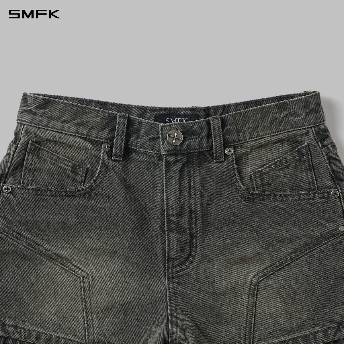 MIRAGE PRISM DENIM SHORTS/DENIM COTTON/W