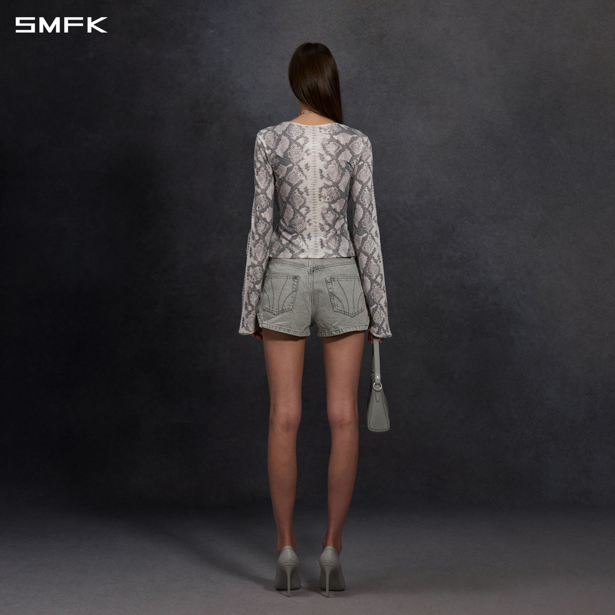 MIRAGE PRISM DENIM SHORTS/DENIM COTTON/W