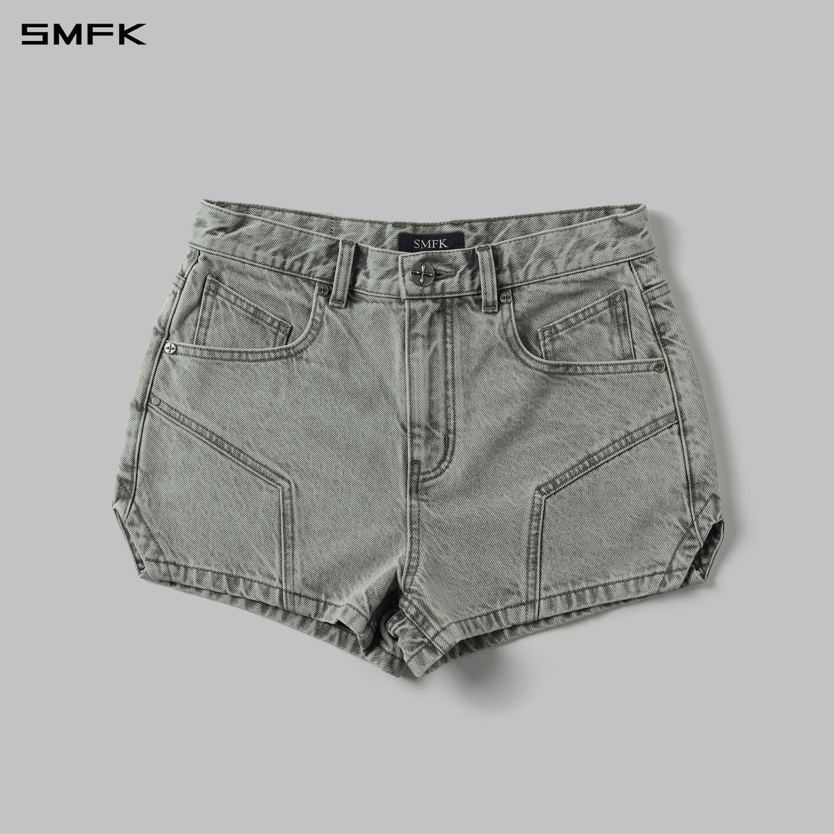 MIRAGE PRISM DENIM SHORTS/DENIM COTTON/W