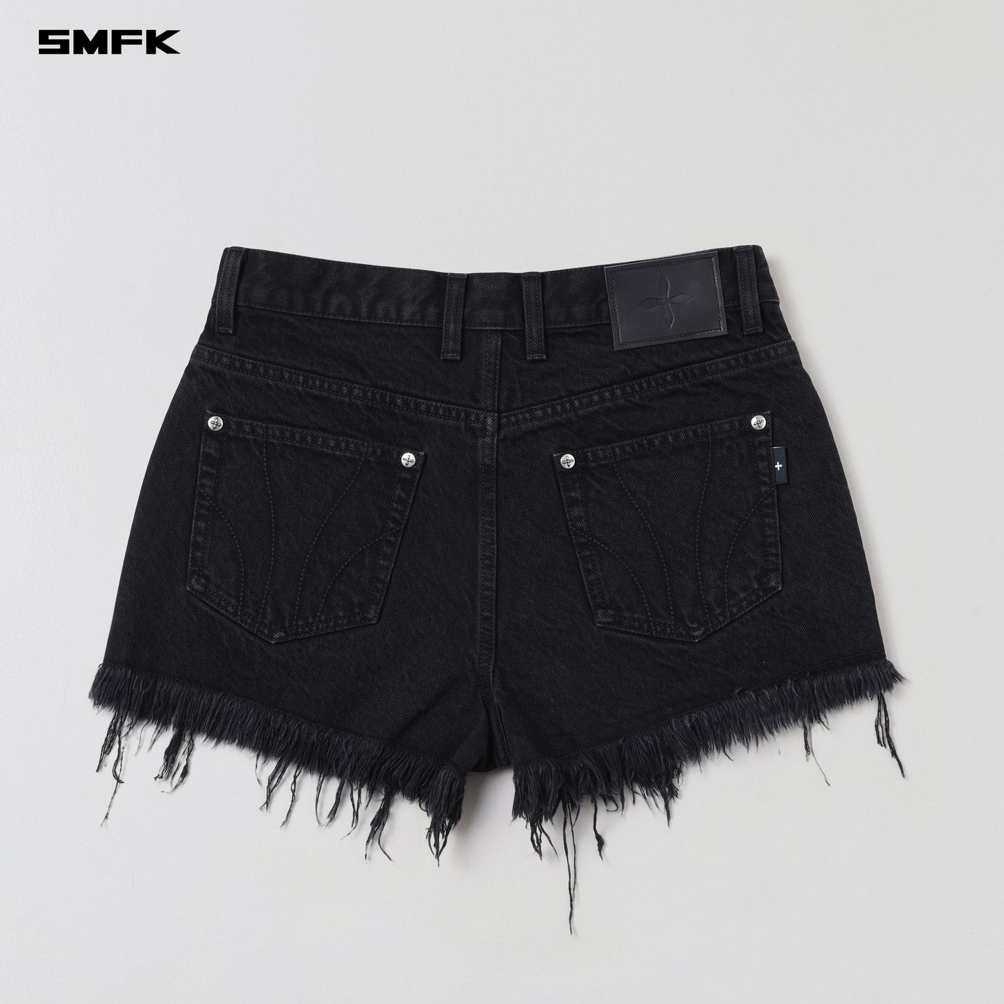 COMPASS MIRAGE MODE DENIM SHORTS/COTTON - WILD BLACK