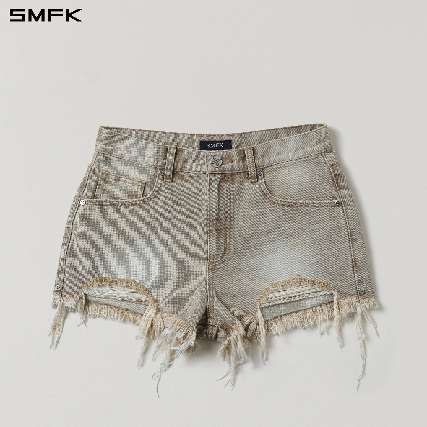COMPASS MIRAGE MODE DENIM SHORTS/COTTON