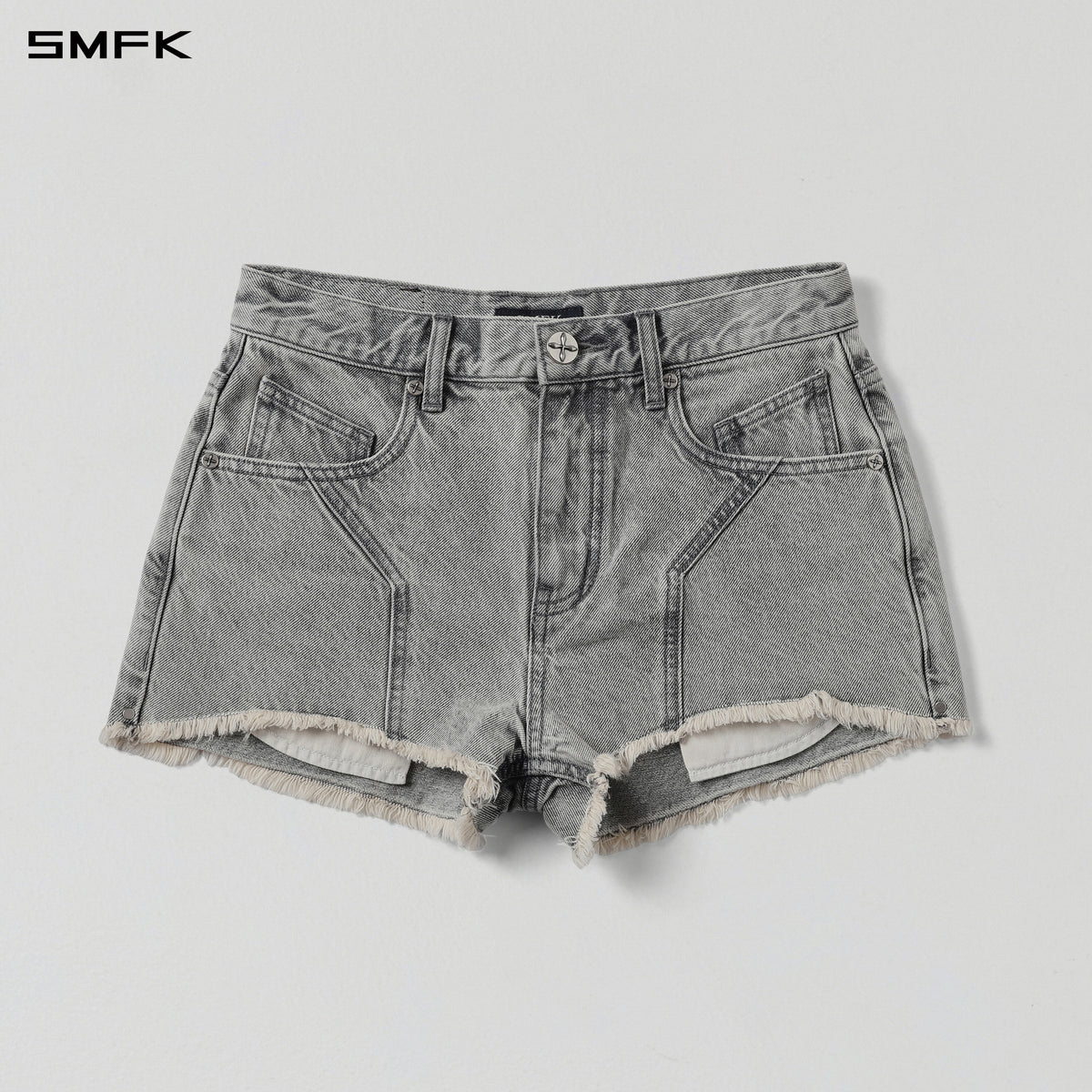 MIRAGE PRISM REMAKE DIRTY DENIM SHORTS/DIRTY DENIM COTTON/W