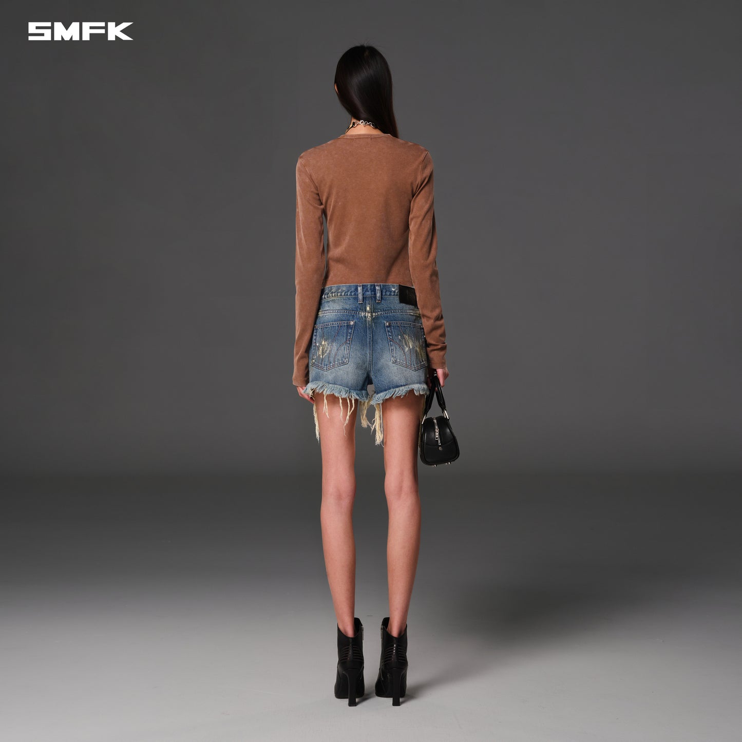 COMPASS MIRAGE MODE DENIM SHORTS/COTTON - MARINE BLUE