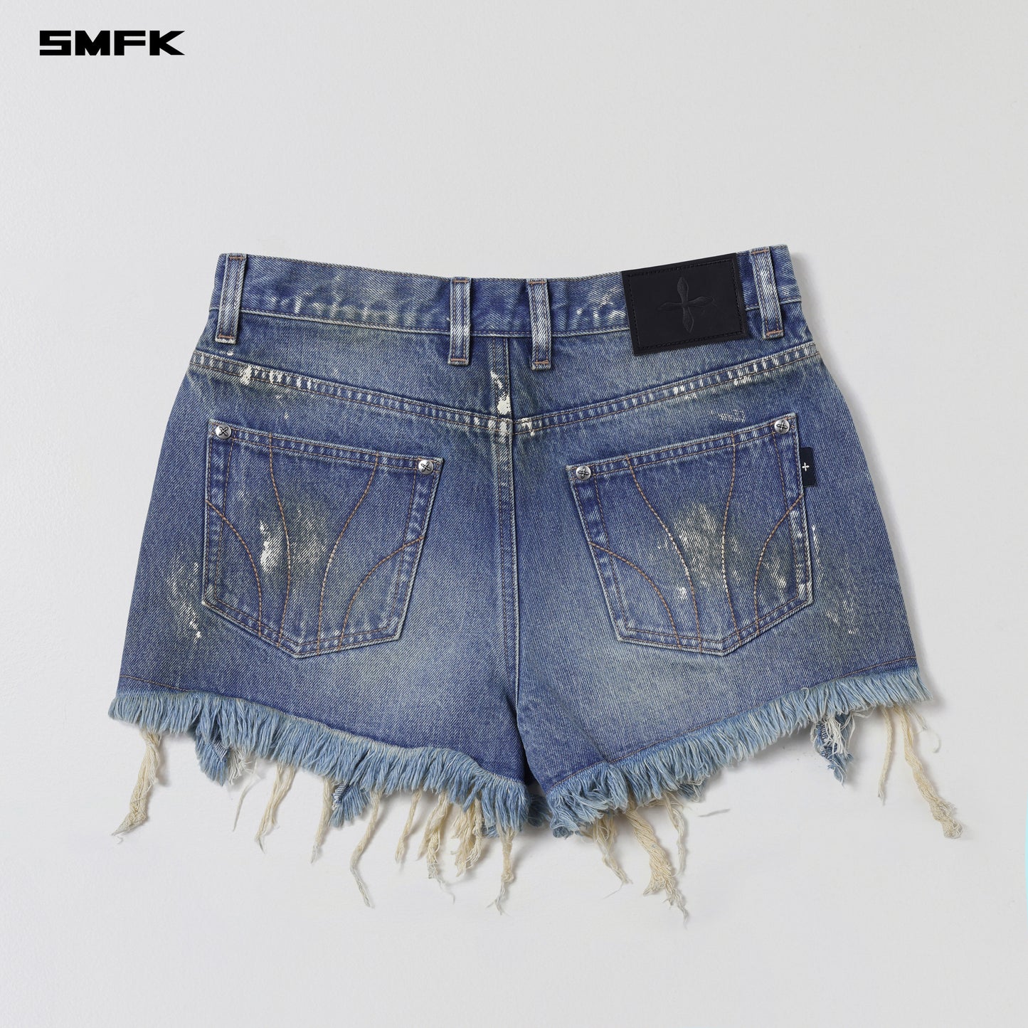 COMPASS MIRAGE MODE DENIM SHORTS/COTTON - MARINE BLUE