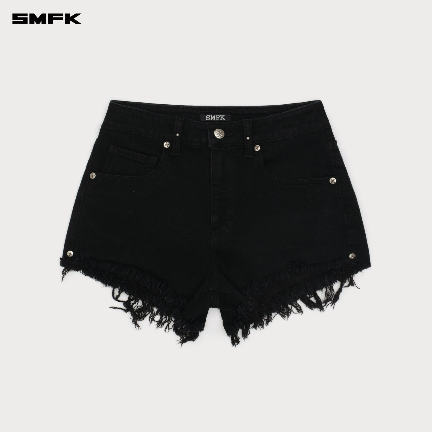 Compass Wild Road Denim Shorts (Elastic) Wild Black