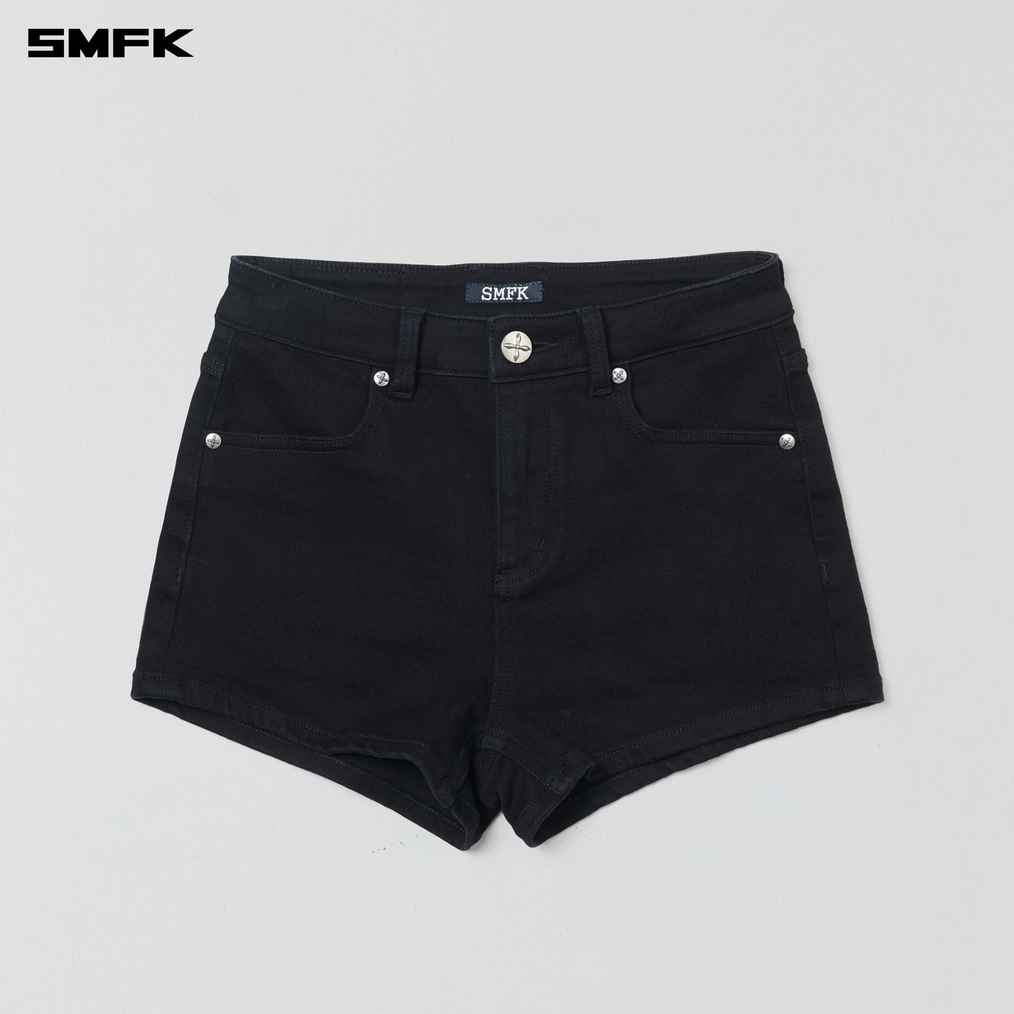 COMPASS DANCER DENIM FLAT SHORTS/ WILD BLACK