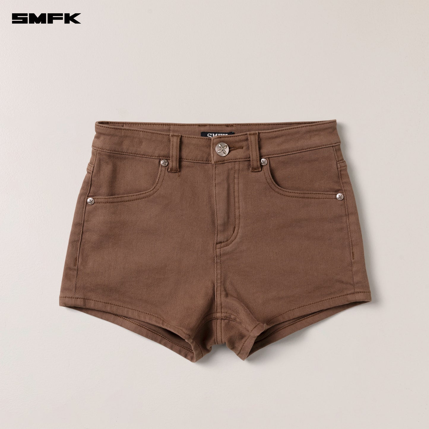 COMPASS Classic Dance Company Denim Shorts_ Mustang Brown