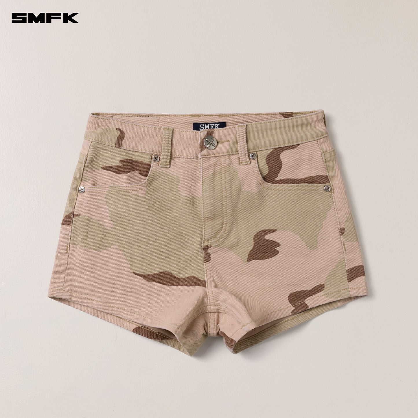 COMPASS DANCER Classic Dance Company Denim Shorts_ Desert Camouflage