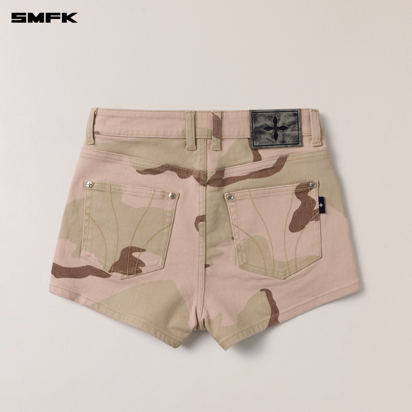 COMPASS DANCER Classic Dance Company Denim Shorts_ Desert Camouflage