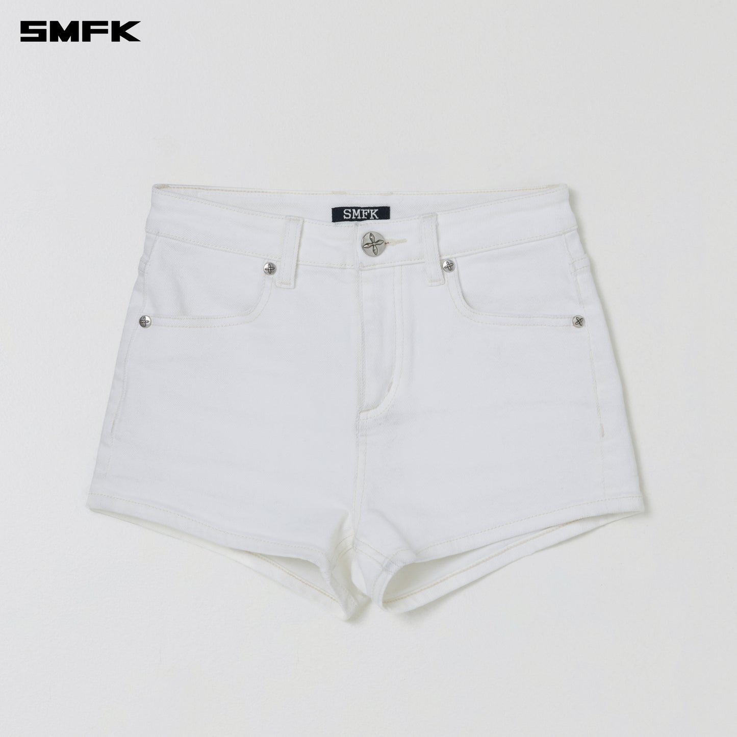 COMPASS DANCER DENIM FLAT SHORTS/ SNOW MOU NTAIN WHITE
