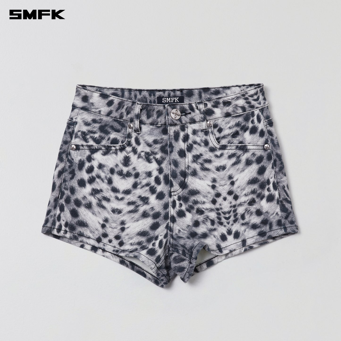 COMPASS DANCER DENIM FLAT SHORTS/ MIRAGE LEOPARD
