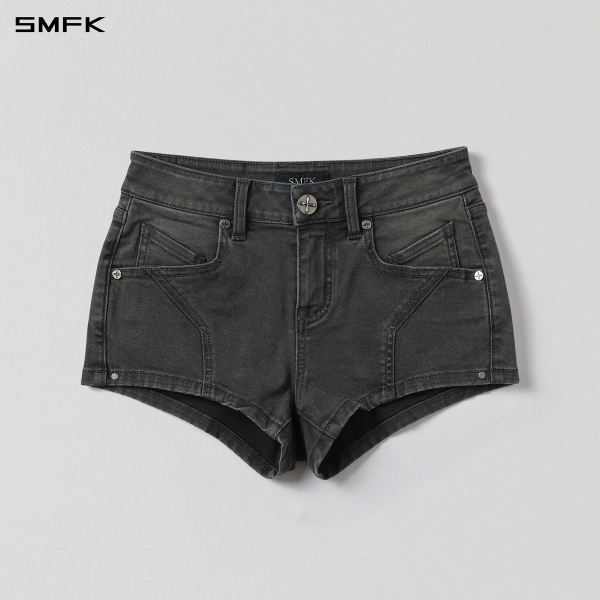 MIRAGE PRISM LOW WAIST DENIM SHORTS/E-COTTON